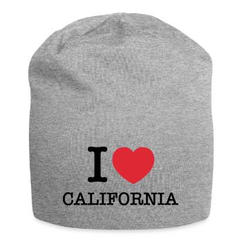J’aime la Californie | J’aime la Californie - Bonnet en jersey - gris chiné - Devant