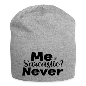 Me Sarcastic? Never - Jersey-Beanie - Grau meliert - Vorne