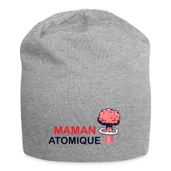 Maman Atomique - Bonnet en jersey - gris chiné - Devant