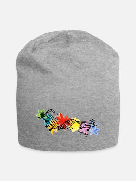 Nimms leicht - Jersey-Beanie - Grau meliert