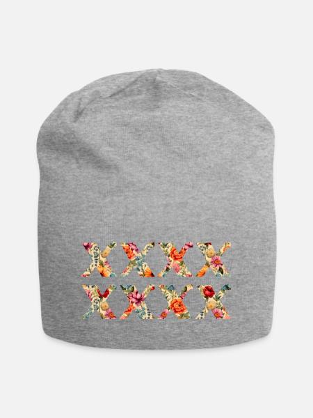 XXXXXXXX - Jersey-Beanie - Grau meliert