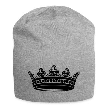 krone - Jersey-Beanie - Grau meliert - Vorne
