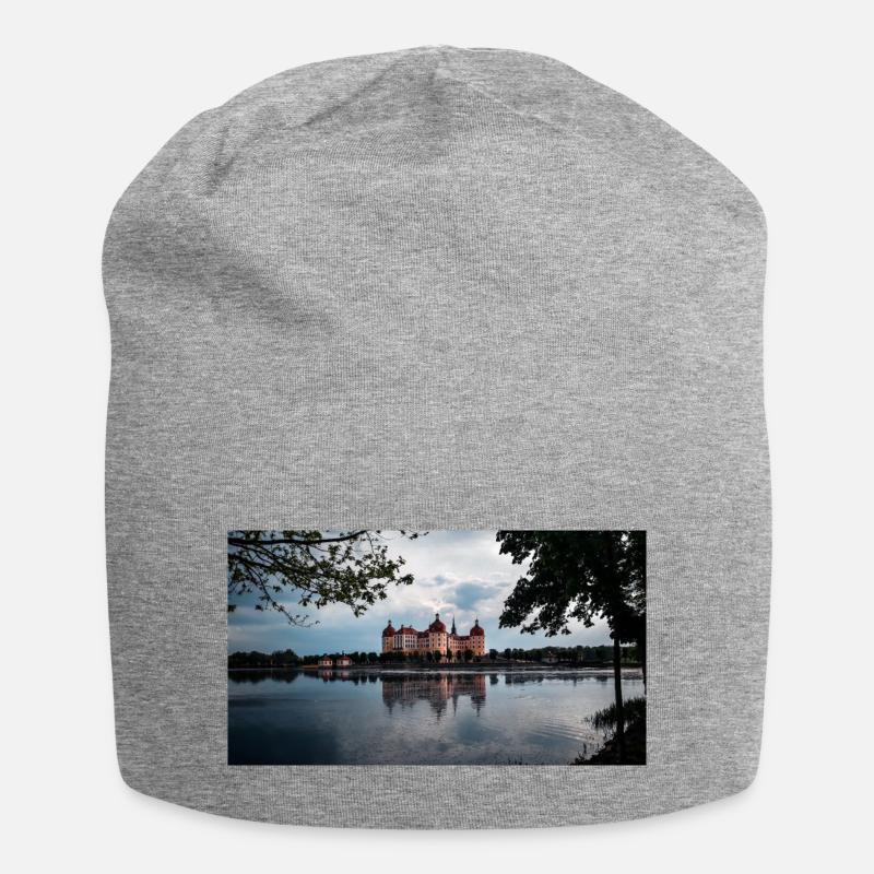 Château de Moritzburg, Dresde, Saxe - Bonnet en jersey - gris chiné