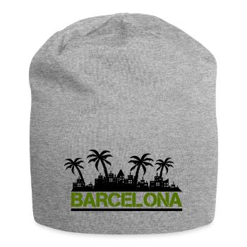 Barcelone - Bonnet en jersey - gris chiné - Devant