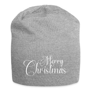 Merry Christmas Family Xmas merry christmas - Jersey Beanie - heather grey - Front