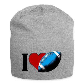 I ♥️ American Football | I Love American Football - Jersey Beanie - heather grey - Front