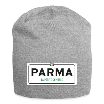 Ortsschild von Parma - Jersey-Beanie - Grau meliert - Vorne