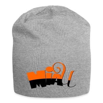 Miau - Jersey-Beanie - Grau meliert - Vorne