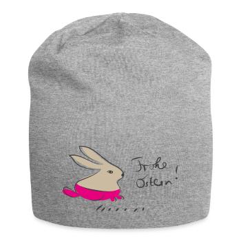 frohe ostern - Jersey-Beanie - Grau meliert - Vorne