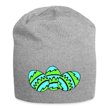 ostereier 03 - Jersey-Beanie - Grau meliert - Vorne