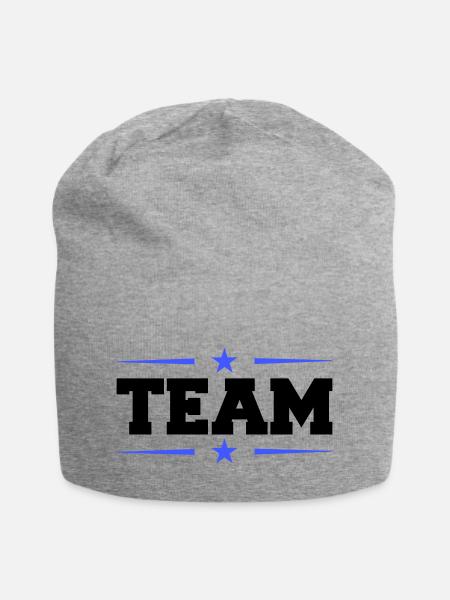 team - Jersey-Beanie - Grau meliert