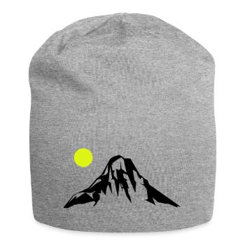 Montagnes Montagnes - Bonnet en jersey - gris chiné - Devant
