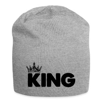 Roi - Bonnet en jersey - gris chiné - Devant
