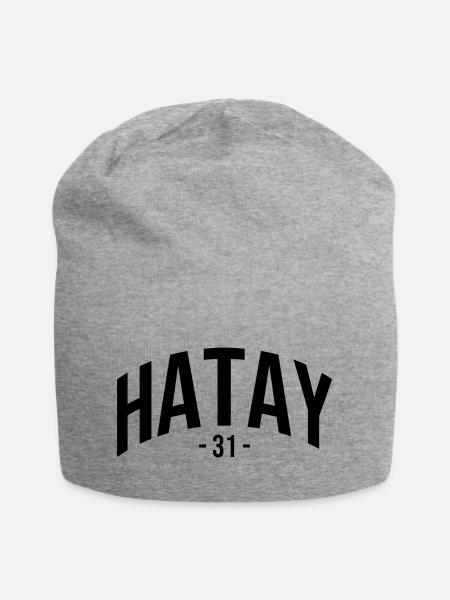 Hatay 31 Türkei Geschenk Urlaub 31 Hatay Kurde - Jersey-Beanie - Grau meliert