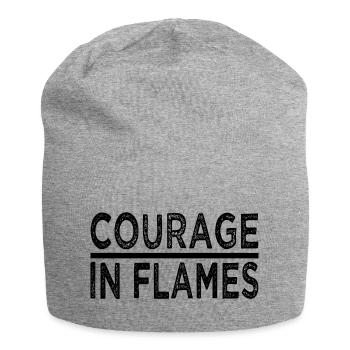 Courage et force Actes de courage - Bonnet en jersey - gris chiné - Devant