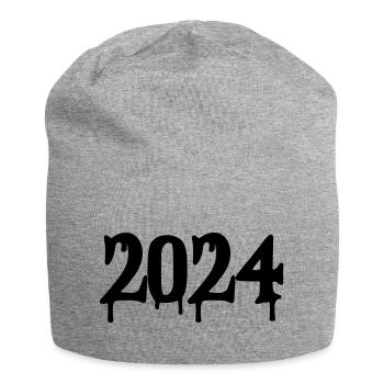 2024 - Jersey-Beanie - Grau meliert - Vorne