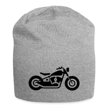 Moto, Bobber - Bonnet en jersey - gris chiné - Devant
