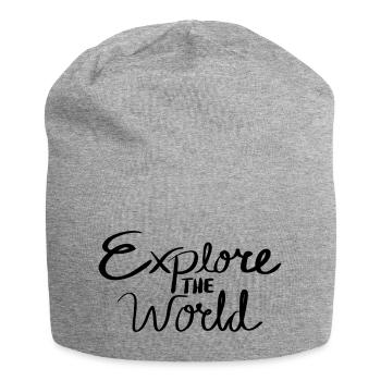 Explore the World - Jersey-Beanie - Grau meliert - Vorne