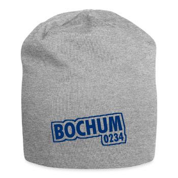 Bochum - 0234 - Vorwahl - NRW - Ruhrpott - Jersey-Beanie - Grau meliert - Vorne