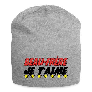 Brother-in-law I love you - Jersey Beanie - heather grey - Front