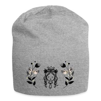 Logo de l’atelier Rêves d’enfants - Bonnet en jersey - gris chiné - Devant
