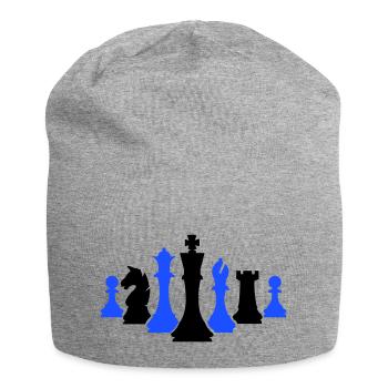 Chess Pieces Chess - Jersey Beanie - heather grey - Front