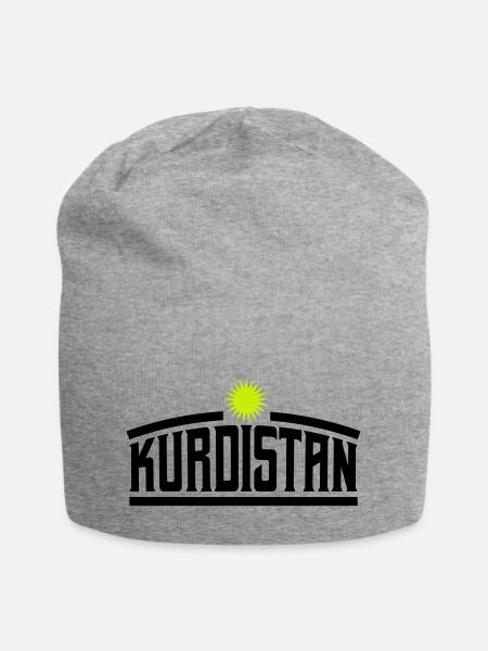 kurdistan - Jersey-Beanie - Grau meliert