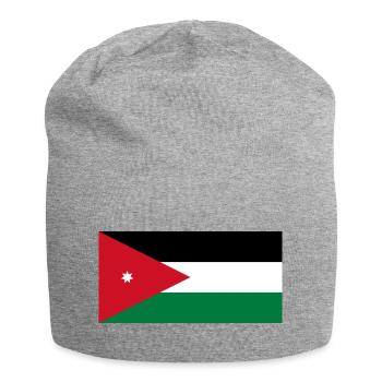 Jordanien - Jersey-Beanie - Grau meliert - Vorne