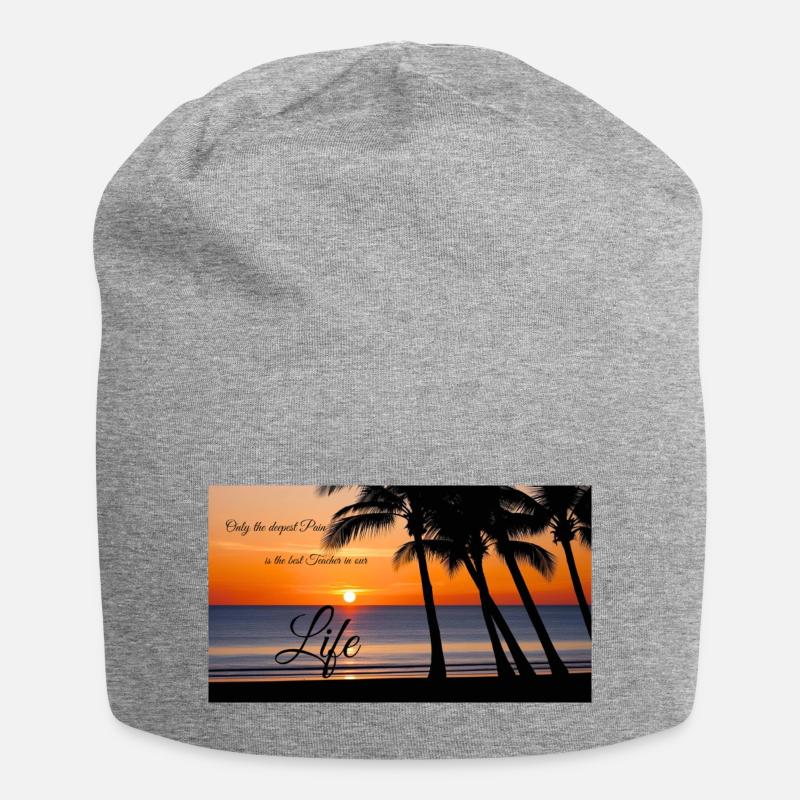 Douleur - Bonnet en jersey - gris chiné