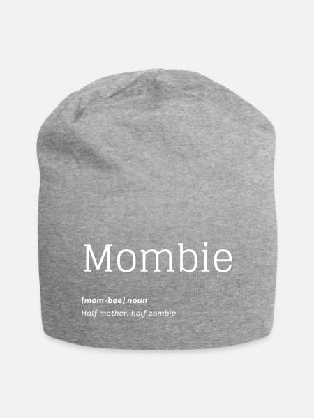 Mombie Definition - Jersey-Beanie - Grau meliert