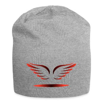 ANGEL WINGS - Jersey Beanie - heather grey - Front