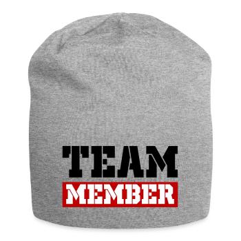 Team Mitglied - Jersey-Beanie - Grau meliert - Vorne