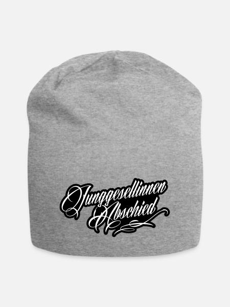 Junggesellinnenabschied - Jersey-Beanie - Grau meliert