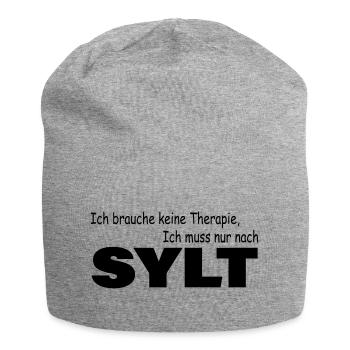 Therapie SYLT - Jersey-Beanie - Grau meliert - Vorne