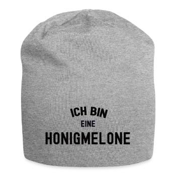 ICH BIN EINE HONIGMELONE Karneval Kostüm Melone - Jersey-Beanie - Grau meliert - Vorne