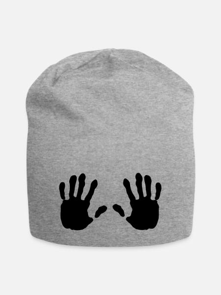 haende, Hand - Jersey-Beanie - Grau meliert