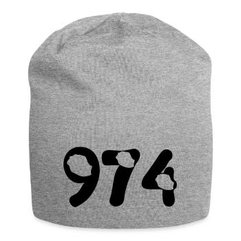 974 Reunion map - Jersey Beanie - heather grey - Front