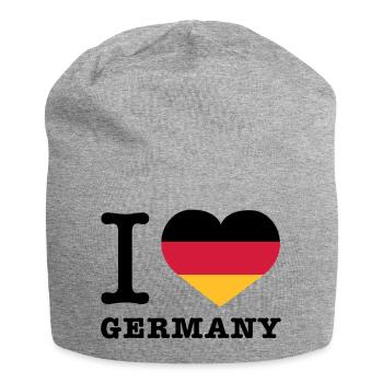 I love Germany - Jersey-Beanie - Grau meliert - Vorne