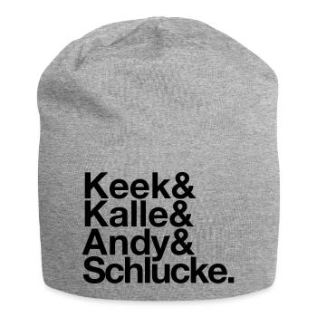Keek&Kalle&Andy&Schlucke. - Jersey-Beanie - Grau meliert - Vorne