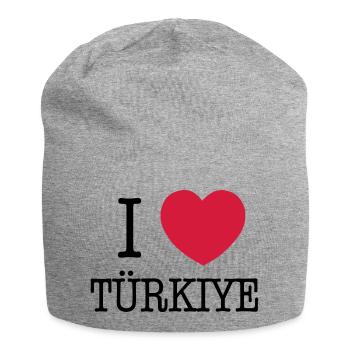 I LOVE TURKEY - I LOVE TÜRKIYE - Jersey Beanie - heather grey - Front