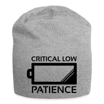 Critical Low Patience - Bonnet en jersey - gris chiné - Devant