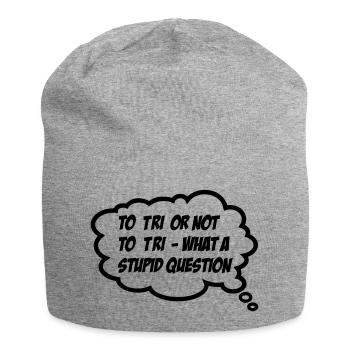 Triathlon - Jersey-Beanie - Grau meliert - Vorne