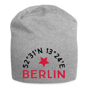Berlin - Jersey Beanie - heather grey - Front