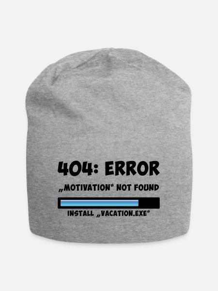 Install Vacation.exe - Jersey-Beanie - Grau meliert
