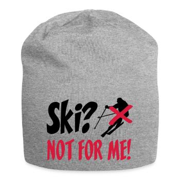 I hate Ski - Jersey-Beanie - Grau meliert - Vorne