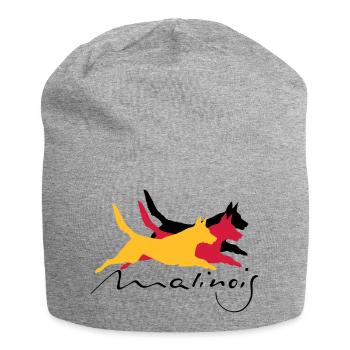 Malinois_german_color - Jersey-Beanie - Grau meliert - Vorne