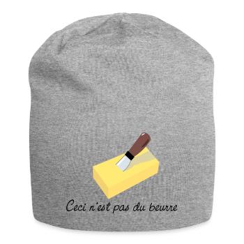 ceci n'est pas du beurre - Bonnet en jersey - gris chiné - Devant