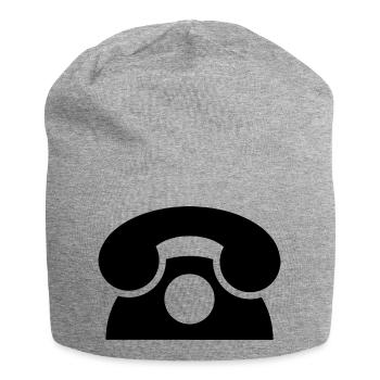 téléphone téléphone mobile Retro1 radio téléphone mobile - Bonnet en jersey - gris chiné - Devant