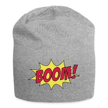 BOOM! - Jersey-Beanie - Grau meliert - Vorne
