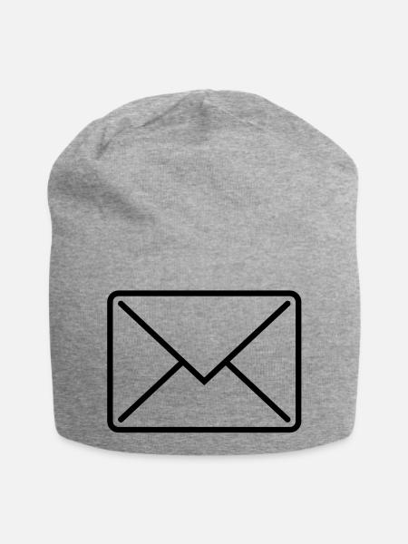 briefumschlag_icon1 - Bonnet en jersey - gris chiné